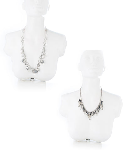 Voylla Voylla Combo Set Of 2 Necklace With Ghunghroos Silver Plated Alloy Necklace