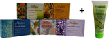 Mxofere Combo Almond Honey Sandal Turmeric Scrub Mixfruit Lavender Soap Kit