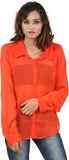 Hypernation Women's Solid Casual, Party Shirt