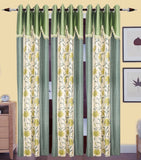 HomeeHub Polyester Multicolor Self Design Eyelet Door Curtain