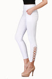 Glitterss Women's White, Beige, Blue Jeggings
