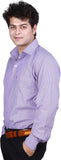 Ishin Men's Striped Formal Shirt