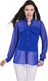 Ishin Designer Studio Women's Solid Casual Shirt