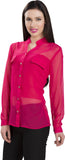 Ishin Women's Solid Casual Shirt