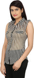 India Inc Women's Striped Casual Shirt
