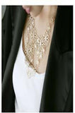 Indian Swan Flower Statement Alloy Necklace