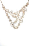 Indian Swan Flower Statement Alloy Necklace