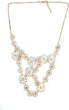 Indian Swan Flower Statement Alloy Necklace