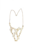 Indian Swan Flower Statement Alloy Necklace