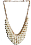 Greek Sojourn Brass Plated Acrylic Necklace