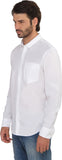 Calvin Klein Men's Solid Casual White Shirt
