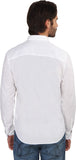 Calvin Klein Men's Solid Casual White Shirt