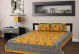 Jaipur Print Cotton Floral King sized Double Bedsheet