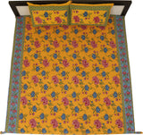 Jaipur Print Cotton Floral King sized Double Bedsheet