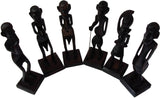 Artifa African Tribal Men Wooden Handmade Showpiece  -  16 cm