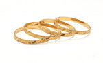 Adhira Alloy Yellow Gold Bangle Set
