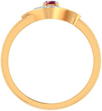 Jewels Of Jaipur Gold Ruby Yellow Gold 14 K Ring
