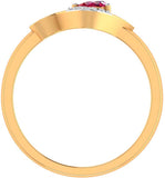 Jewels Of Jaipur Gold Ruby Yellow Gold 14 K Ring