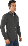 Just Differ Men's Polka Print Formal Shirt
