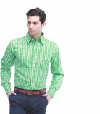 Jogur Men's Checkered Formal Shirt