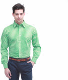 Jogur Men's Checkered Formal Shirt