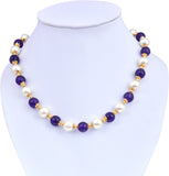 Jewelina Gems Brass Necklace