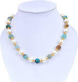 Jewelina Gems Brass Necklace