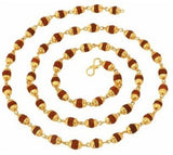 JK Import Rudrash Alloy Mala Alloy, Wood Chain