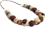 Joyeria Milan Resine Beaded Wood Necklace