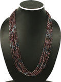 Joyeria Milan Colurful Multistrand Resin Necklace