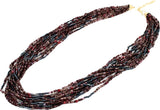 Joyeria Milan Colurful Multistrand Resin Necklace