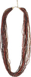 Joyeria Milan Colorful Multistrand Resin Necklace