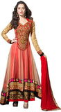 VIHA Net Embroidered Semi-stitched Salwar Suit Dupatta Material