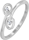 Jacknjewel Exquisite White Gold Diamond 18 K Ring
