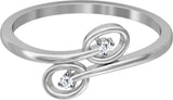 Jacknjewel Exquisite White Gold Diamond 18 K Ring