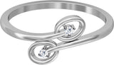Jacknjewel Exquisite White Gold Diamond 18 K Ring