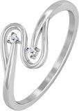 Jacknjewel Classical White Gold Diamond 18 K Ring