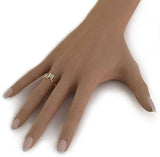 CaratLane Twin Sparkle Gold Diamond 18 K Ring