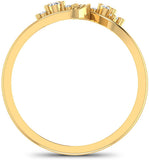 CaratLane Twin Sparkle Gold Diamond 18 K Ring