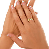 CaratLane Jesyln Yellow Gold Diamond 18 K Ring