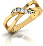 CaratLane Jesyln Yellow Gold Diamond 18 K Ring