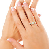 CaratLane Cara Cluster Gold Diamond 18 K Ring
