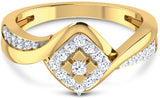 CaratLane Cara Cluster Gold Diamond 18 K Ring