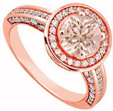 Love Bright Jewelry Sterling Silver Cubic Zirconia Rose Gold Ring