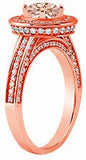 Love Bright Jewelry Sterling Silver Cubic Zirconia Rose Gold Ring