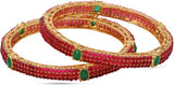 Sparkle Street Brass, Enamel Bangle Set