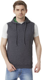 Peter England Sleeveless Solid Men's Sweatshirt