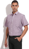 John Players Men's Checkered Formal Shirt