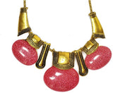 Jewel Touch Antique Metal Muse Diva Alloy Necklace