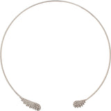 Jewel Touch Angel Wings Shape Design Collar Alloy Choker